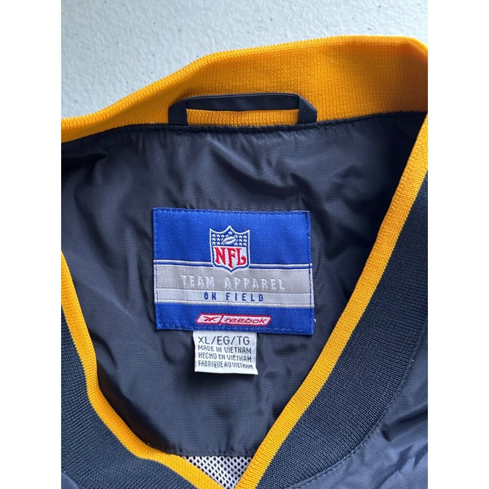 Vintage Reebok NFL Super Bowl XXXVIII Pullover Jacket XL Team Apparel On Field - Picture 4 of 7